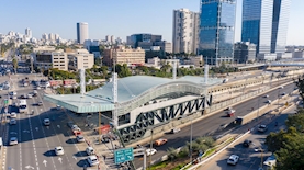 תחנת רכבת השלום החדשה, צילום: cloudview שבתאי טל